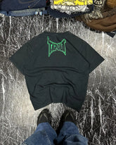 Hearujoy New Tapout Green graffiti Shirts Y2K Mens Graphic Print Oversized T Shirt Harajuku Gothic Round Neck Cotton Short Sleeve Tops